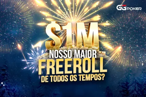 Freeroll de Fim de Ano tem US$ 1 milhão garantido no GGPoker