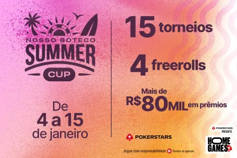 Summer Cup começa com freeroll e mais de R$ 80 mil em prêmios; saiba mais