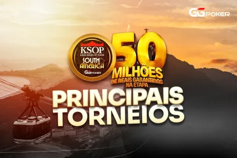 Confira alguns dos principais torneios do KSOP GGPoker South America