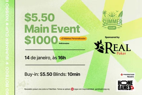 Main Event é destaque no domingo de Summer Cup no PokerStars; confira