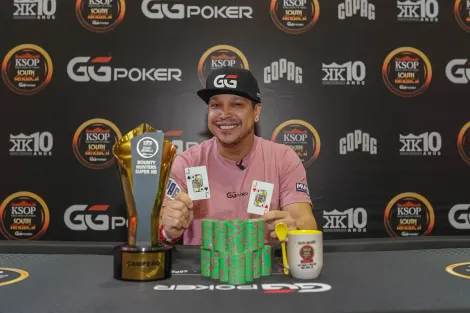 Felipe Mojave é campeão após virada e leva R$ 587.200 no SHR do KSOP GGPoker SA