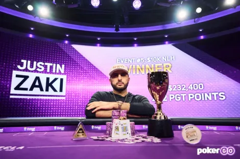 Justin Zaki vence Evento #5 da PokerGO Cup e quebra jejum de quatro anos