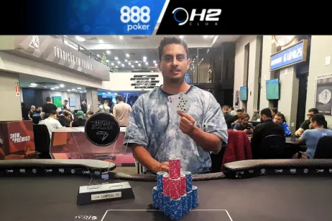 Rafael Congílio é campeão do High Roller 100K do H2 Club São Paulo