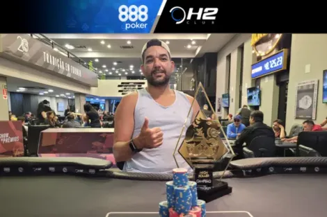 Edval Almeida é campeão do High Roller do H2 Club São Paulo