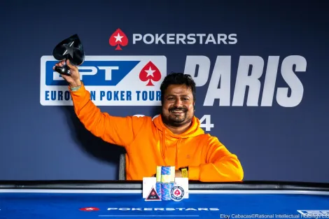 Em primeiro título no EPT, Santhosh Suvarna crava €25K NL Hold’em em Paris