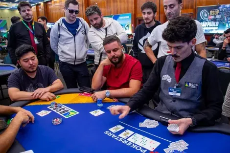 Gustavo Kamei elimina Rafael Mota na bolha do One Day HR do BSOP SP