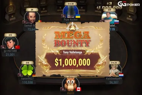 De US$ 25 a US$ 1 milhão: russo leva bounty surreal no GGPoker