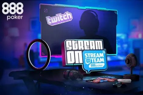 888poker lança concurso para escolher novo streamer; conheça o Stream On