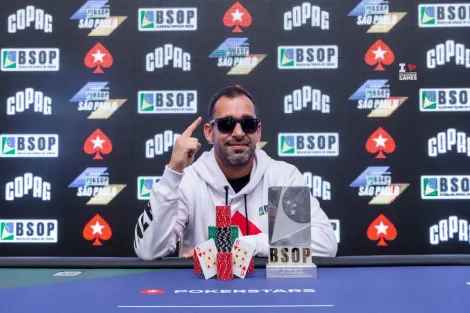 Um torneio e um título: Guilherme Cesar vence Deepstack do BSOP São Paulo