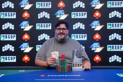 Com hero call na mão final, Fernando Viana crava 6-Handed PKO do BSOP São Paulo