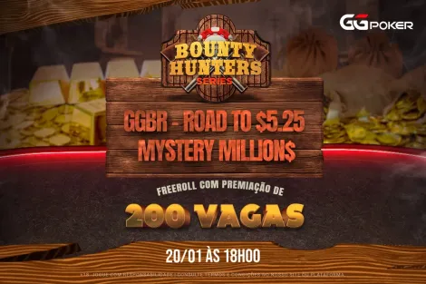 Freeroll do GGPoker dará 200 vagas para o Mystery MILLION$ neste sábado