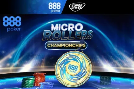 Micro Rollers Championship tem buy-ins acessíveis e US$ 500K GTDs no 888poker