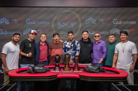 Caio Guedes encabeça mesa final do Main Event do KSOP GGPoker Fortaleza