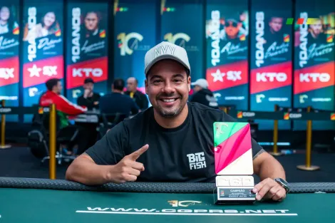 De 3 blinds ao título: Anderson Souza vence Gladiators no CGP Gramado