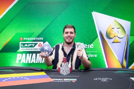 Christian Roberts bate Jorge Hou Huang no HU e leva Mega Stack do LAPT Panamá