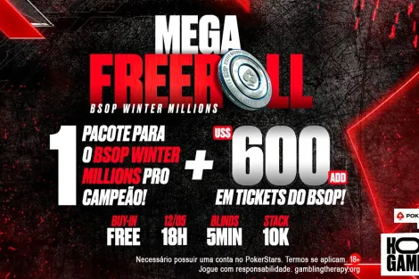 Freeroll da Copa Rafa Moraes dará pacote para o BSOP Winter Millions