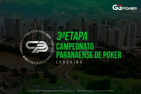 Terceira etapa do Campeonato Paranaense de Poker começa na segunda em Londrina