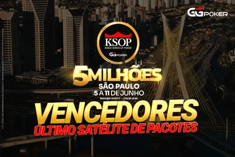 Sete jogadores aproveitam último satélite de pacotes do KSOP GGPoker São Paulo