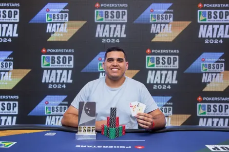 Felipe Matheus vence Super 500 do BSOP Natal em primeira aparição no circuito