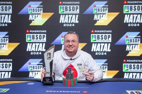 Léo Rizzo crava 1-Day High Roller do BSOP Natal e quebra tabu no circuito