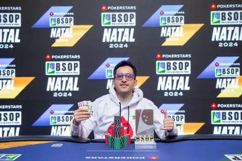 Thiago Baruc bate Ricardo Nakamura e vence PLO Turbo PKO do BSOP Natal