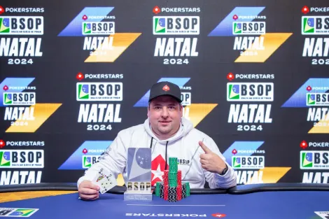 Filipe Hack é campeão do NLH Turbo KO do BSOP Natal e dedica ao povo gaúcho