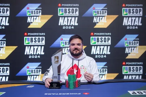 Pedro Cavalieri domina FT e forra com título do 1-Day HR Mystery KO do BSOP Natal