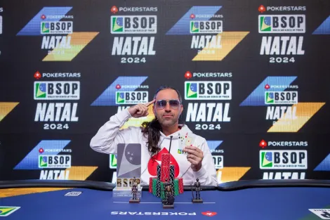 Carlos Henrique, "O Mentalista", é campeão do Deepstack KO do BSOP Natal