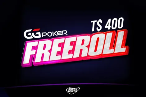 Freeroll SuperPoker distribui T$ 400 no GGPoker nesta quarta-feira