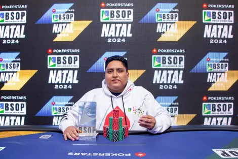 Diego Maldonado crava 6-Handed PKO e se emociona no BSOP Natal: "Inexplicável"