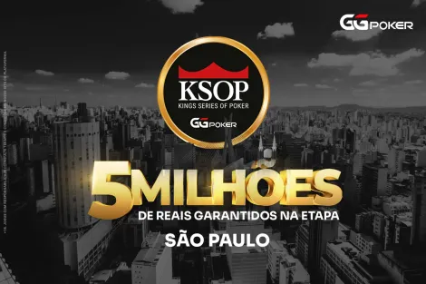 Confira destaques da grade do KSOP GGPoker São Paulo, de R$ 5 milhões garantidos