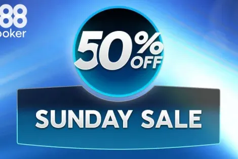 Sunday Sale dá desconto nos maiores torneios do domingo no 888poker