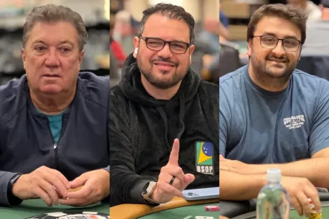 Nando Brito, José Heraldo “Rádio” e Pedro Barossi vão ao Dia 2 do Evento #30 da WSOP