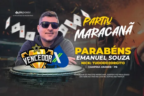 Emanuel Souza vence promoção e vai a jogo do Flamengo no Maracanã com o PixPoker