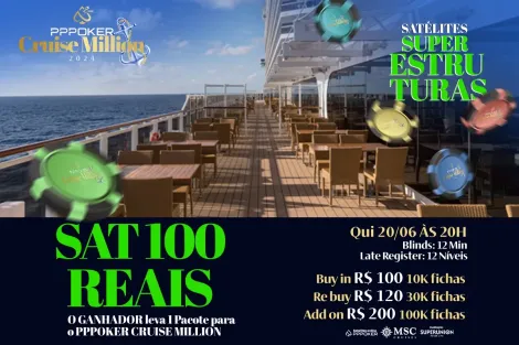 HR Freezeout tem cravada de Jerry Couto; nesta quinta tem Sat PPPoker Cruise Million