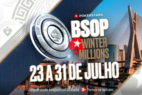 Mega Satélite do BSOP Winter Millions é neste domingo no PokerStars; confira