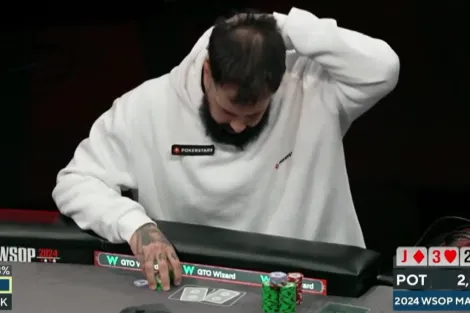 Em blefe insano e call surreal, "Papo MC" apanha do river no Main Event da WSOP