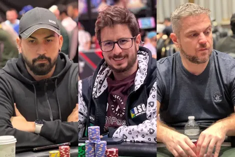 Gabriel Moura, Aloísio Dourado e Rodrigo Garrido avançam para o Dia 7 do Main Event da WSOP