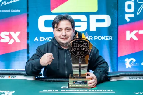 Patrick Feijó bate Guilherme Pretto e crava Super High Roller do CGP Termas Romanas