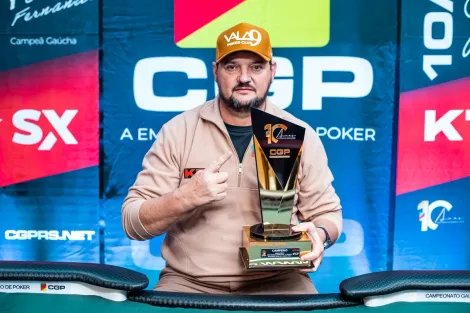 Gilmar Balzan é campeão do Main Event do CGP Termas Romanas após maratona na FT