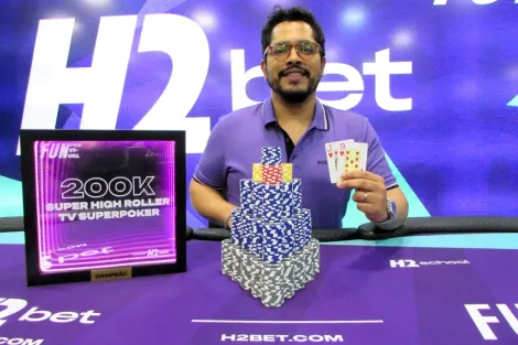 Aldo Dias vence o Super High Roller TV SuperPoker 200K do H2 Fun Festival