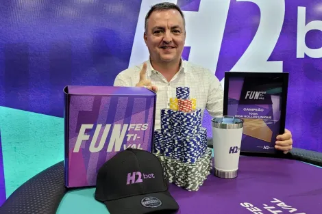 Luiz Sequeira garante o título do 100K High Roller Unique do H2 Fun Festival