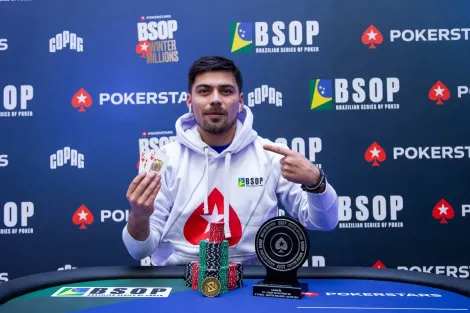 Christopher Gutiérrez "desencanta" com título do Start-Up do BSOP Winter Millions