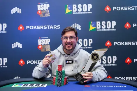 Pedro Madeira domina FT e vence 1-Day HR Mystery KO do BSOP Winter Millions