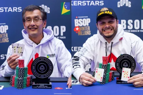 Ricardo Nakamura e Leandro Rego são campeões no BSOP Winter Millions; confira