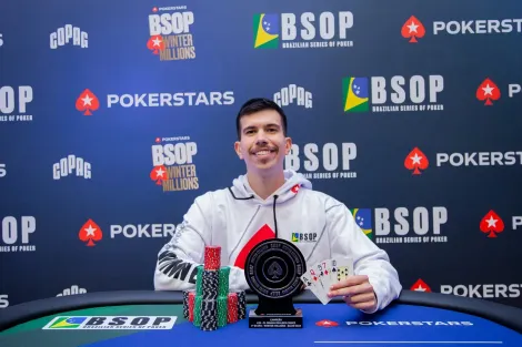 Bernardo Tavares crava PLO Dealer's Choice do BSOP Winter Millions: "Sonho realizado"