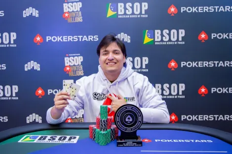 BSOP Winter Millions: Fernando Araújo crava Deepstack Turbo pela terceira vez no ano