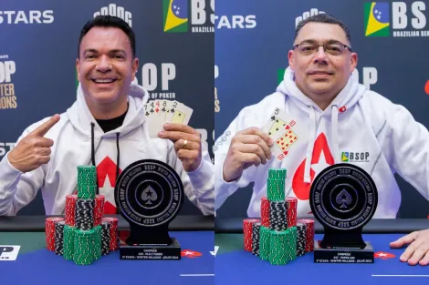 Carlos Medeiros crava PLO5 Turbo, e Fabiano Barbosa vence Super 500 no BSOP WM