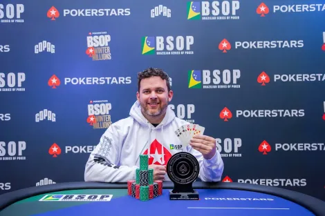 Diego Pandolfo bate feras e vence 9-Game Mixed do BSOP Winter Millions