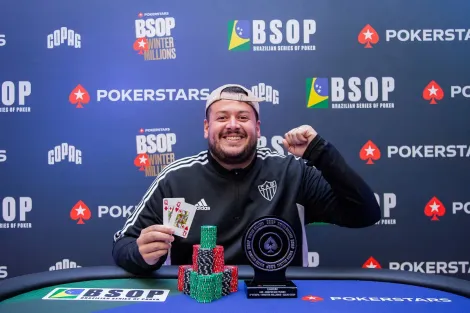 Felipe Saldanha crava Deepstack Turbo em segundo HU no BSOP Winter Millions